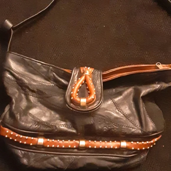 Black Leather Bag - Picture 1 of 10